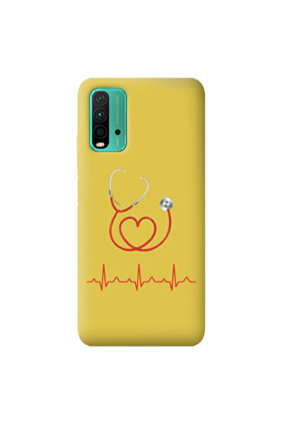 Other Xiaomi Poco M3 Stethoscope Yellow Colored Silicone TPU Θήκη