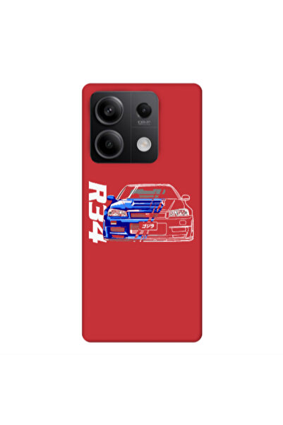 Other Xiaomi Redmi Note 13 5G Blue R34 Red Colored Silicone TPU Θήκη