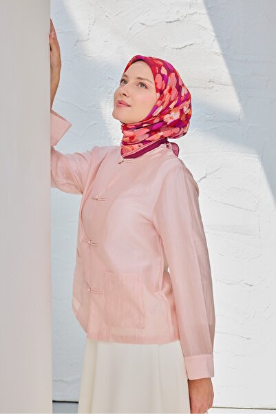 Silk Home Velora Scarf Floral Plum