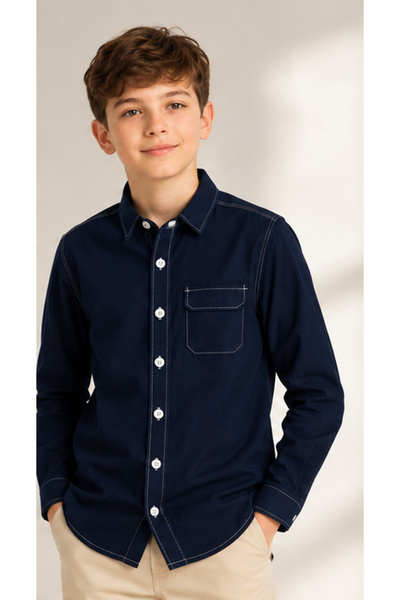 MARCO DONATELI Boys Shirt Long Sleeve