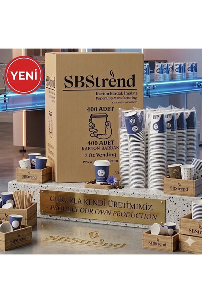 SBStrend YENİ ÜRÜN Üreticiden KALIN GRAMAJ 7 Oz 400 Adet Karton Bardak Akmaz ...