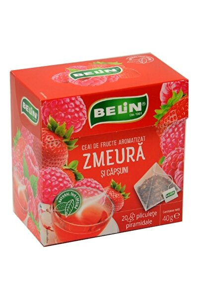 BELİN Ceai de zmeură și căpșuni, 20 plicuri piramidale, 40 g