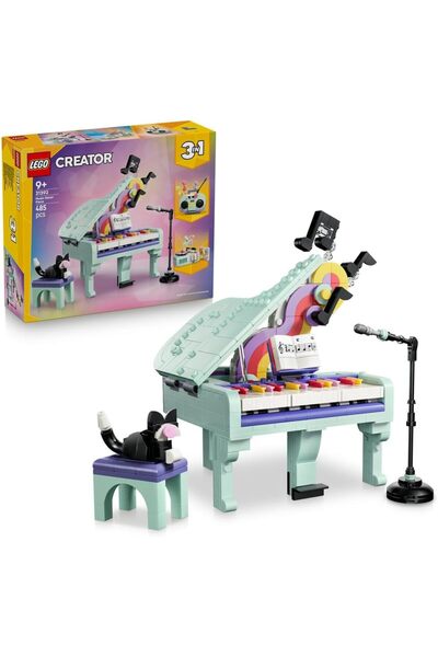 LEGO Creator 3-in-1 Music Decor Piano, 485 Pieces