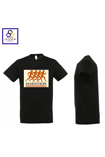eCult Hub eC T-shirt Marathon 2 - Μαύρο
