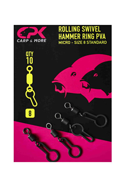 CPK Carp & More PVA Rings CPK Rolling Swivel Hammer Ring - 8