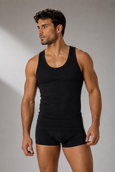 Yıldız Çamaşır Yıldız Premium Series Men's 100% Cotton Ribbed Stretch Comfort...
