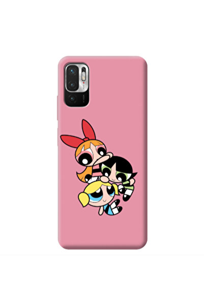 Other Xiaomi Redmi Note 10 Pro 5G Powerpuff Pink Colored Silicone TPU Θήκη