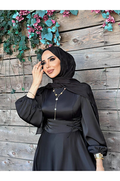 Dm Life Saten abiye çapraz bağlamalı abiye