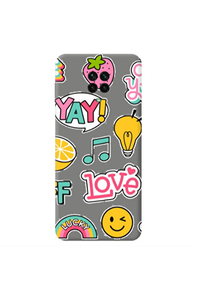 Other Xiaomi Redmi Note 9 Pro Cute desing Grey Colored Silicone TPU Θήκη
