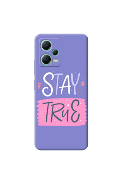 Other Xiaomi Redmi Note 12 Pro 5G Stay True Purple Colored Silicone TPU Θήκη