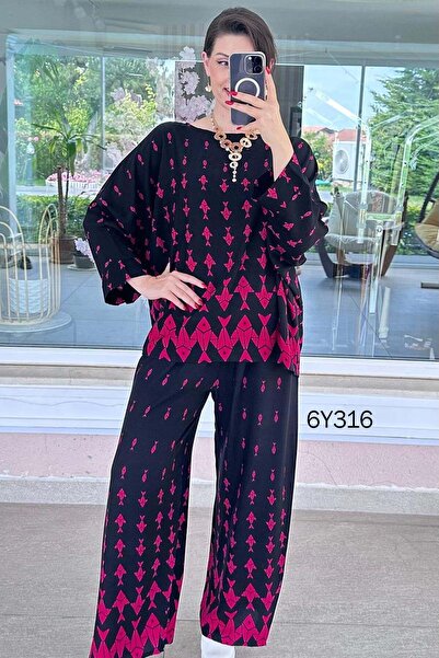 İnce Topuk Yarasa Sleeveless Viscose Set 6Y316