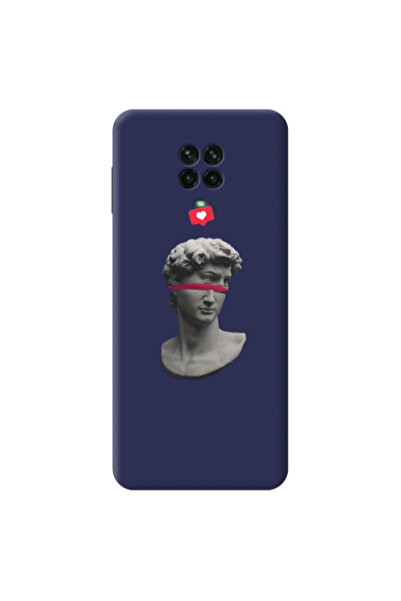 Other Xiaomi Redmi Note 9 Pro Half statue Dark blue Colored Silicone TPU Θήκη