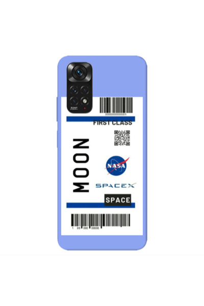 Other Xiaomi Redmi Note 11 4G Moon spacex Light Purple Colored Silicone TPU Θήκη