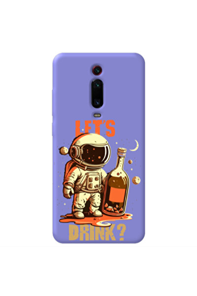 Other Xiaomi Mi 9T Pro Lets drink Purple Colored Silicone TPU Θήκη