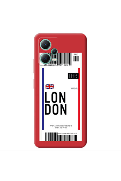 Other Xiaomi Redmi Note 12 Pro 5G London Arrival Red Colored Silicone TPU Θήκη