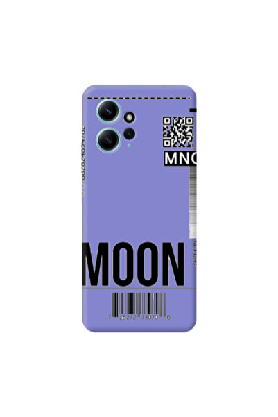 Other Xiaomi Redmi Note 12 4G A ticket to the moon Purple Colored Silicone TP...