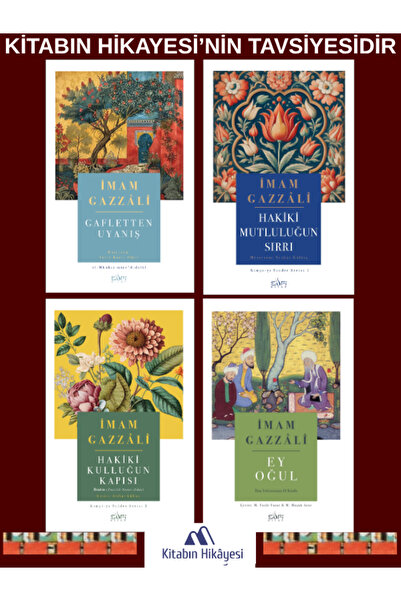 Sufi Kitap İmam Gazzali- Ey Oğul, Gafletten Uyanış, Hakiki Kulluğun Kapısı, H...