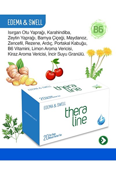 Theraline Edema & Swell Form Çayı - Ödem Ve Şişlik Karşıtı 20 Süzen Poşet