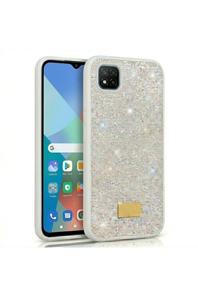 Pilanix Xiaomi Redmi 9C Case Silicone Edged Stony Shiny Lux Diamond Cover