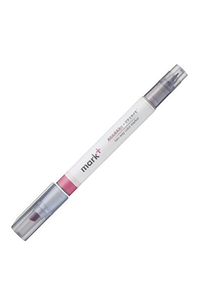 KOKUYO Mark+ Double-Sided (Highlighter and Fineliner) Pen Pink/Pink