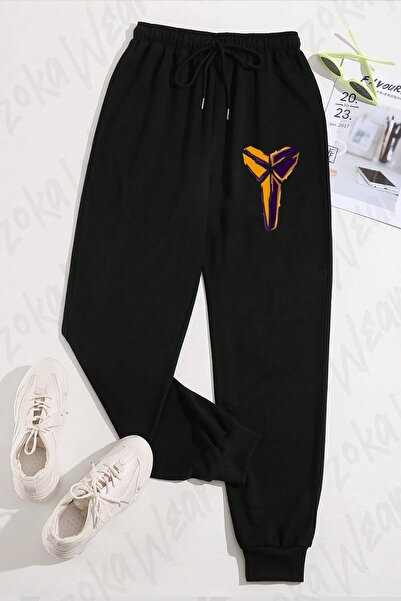 ZOKAWEAR Unisex Black Mamba Remembered Kobe Bryant Printed Sweatpants