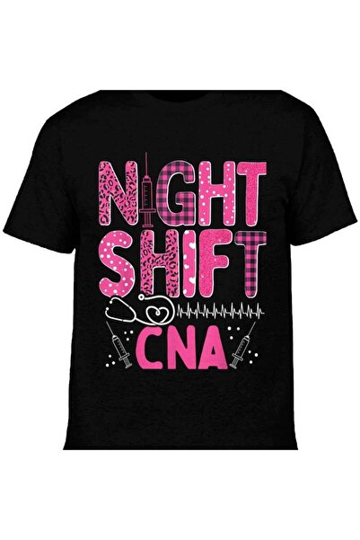 212Wear تي شيرت Nurse Leopard Shift CNA Nursing Assistant Night Worker - قمصا...