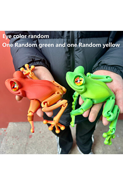 Choice3 18cm 7.09in Combination B 3D Printed Frog Statue, Flexible 3D Printed...