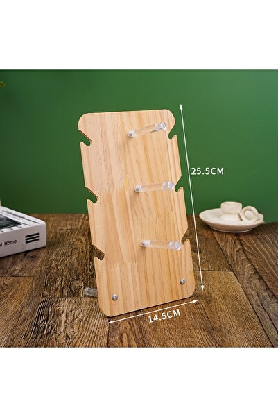 Choice1 wood 3 layers Wood Panel with Clear Acrylic Wood Glasses Display Rack...