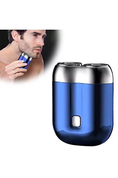 Choice1 Sapphire Blue Electric Cordless Razor Shaver Rechargeable Compact Ele...
