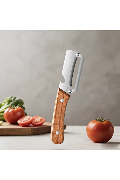 choice2 1pc-A Vegetable Peeler Stainless Steel Kitchen Peeler with Wooden/Ste...