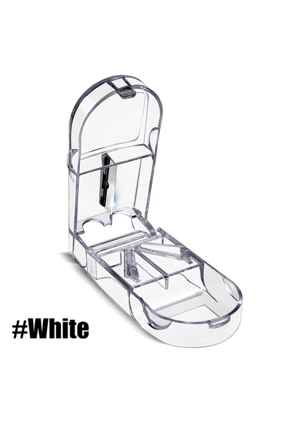 choice2 WHITE 1Pcs Pill Cutter with Safety Shield, Safely Cut Pills and Vitam...