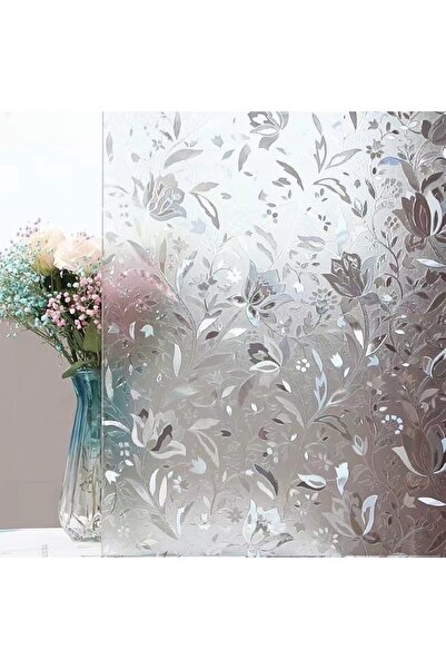 Choice1 45Cmx1M Tulip No-Glue Frosted Window Film Tulip Glass Sticker DIY Gla...