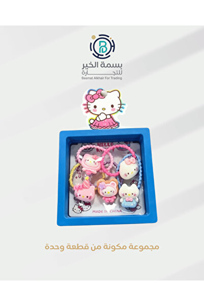 Hello Kitty Cartoon character printed girls hair clip set