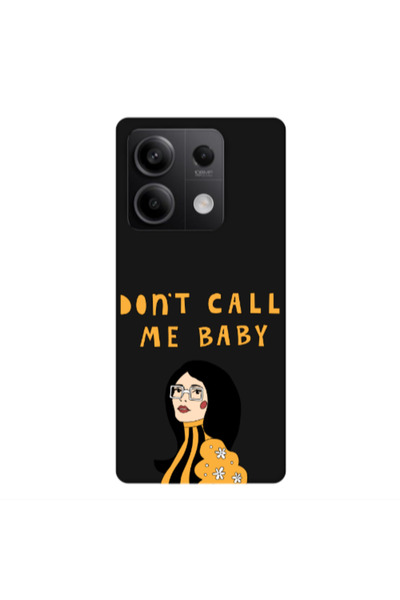 Other Xiaomi Redmi Note 13Pro 5G Call me baby Black Colored Silicone TPU Θήκη