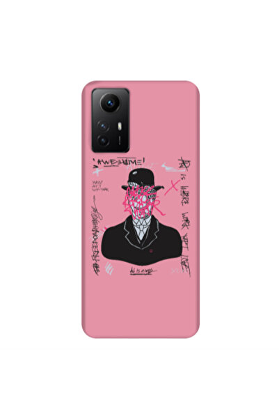Other Xiaomi Redmi Note 12s Awes Pink Colored Silicone TPU Θήκη