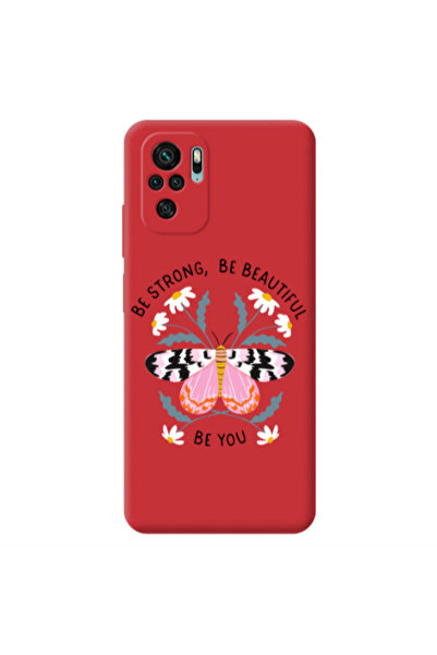 Other Xiaomi Redmi Note 10S Be Strong Red Colored Silicone TPU Θήκη