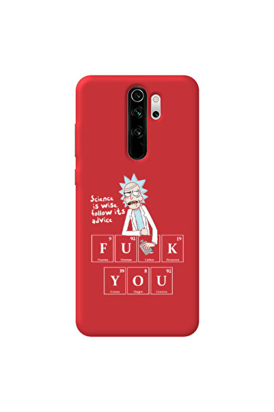 Other Xiaomi Redmi Note 8 Pro Rick Scince is wise Red Colored Silicone TPU Θήκη