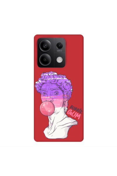 Other Xiaomi Redmi Note 13 5G Pin Bubble Red Colored Silicone TPU Θήκη