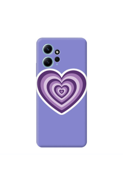 Other Xiaomi Redmi Note 12 4G My Heart Is Yours 2 Purple Colored Silicone TPU...