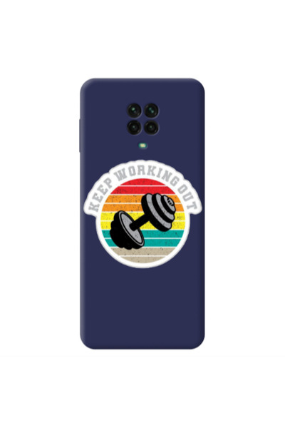 Other Xiaomi Redmi Note 9 Pro Keep working out Dark blue Colored Silicone TPU...