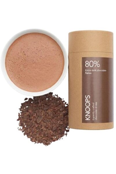 Knoops 80% Extra Dark Hot Chocolate Flakes Blend 250g
