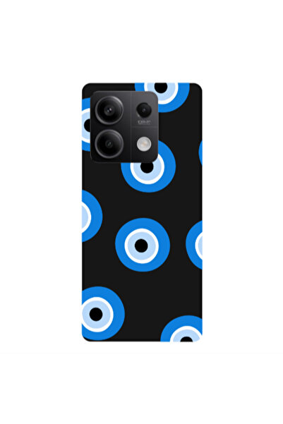 Other Xiaomi Redmi Note 13Pro 5G Evil eyes beads Black Colored Silicone TPU Θήκη