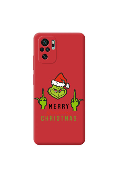 Other Xiaomi Redmi Note 10S Merry Christmas44 Red Colored Silicone TPU Θήκη