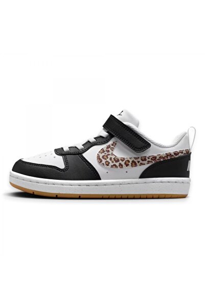 Nike Ir0564 Court Borough Low Siyah-Beyaz Kız Çocuk Spor Ayakkabı