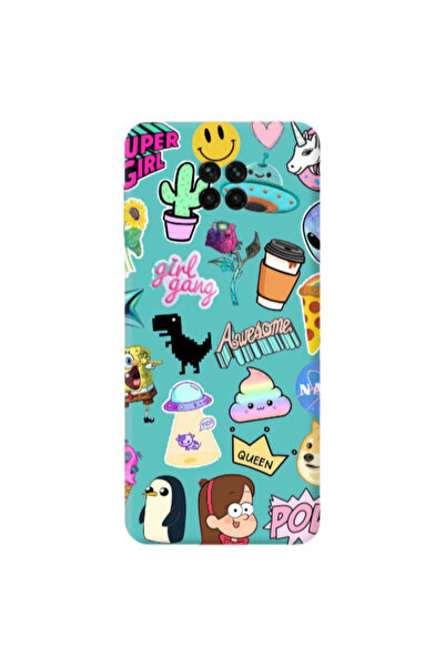 Other Xiaomi Redmi Note 9 Pro Cartoon queen Turquoise Colored Silicone TPU Θήκη