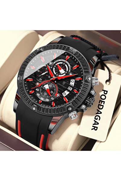 Choice 686 Black Black Sports Men Watches Waterproof Luminous Chronograph Dat...