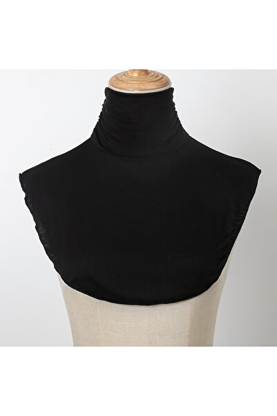 Choice1 01 Black Modal High Nack Fake Collar Soft False Collar For Women Soli...