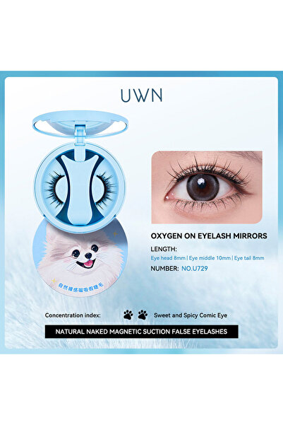 Choice1 U729 BQI magnetic adhesive false eyelashes are easy to wear and can b...