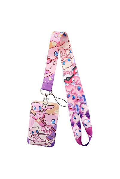 Choice4 3 Lanyards Keychain Animated Cartoon Badge Holder ID Pass Hang Rope L...