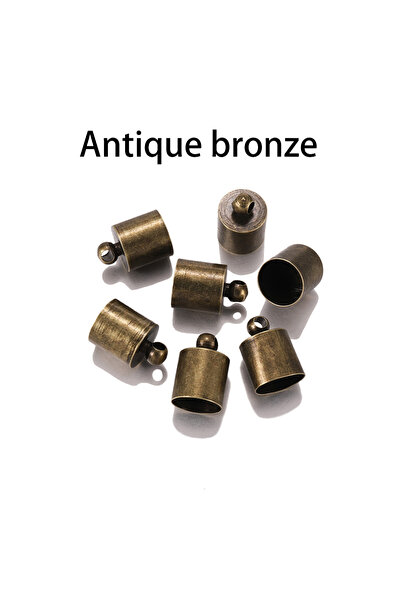 Choice20 10 x 14mm x 50pcs Antique Bronze 20-50pcs/lot Tassel Leather Cord En...